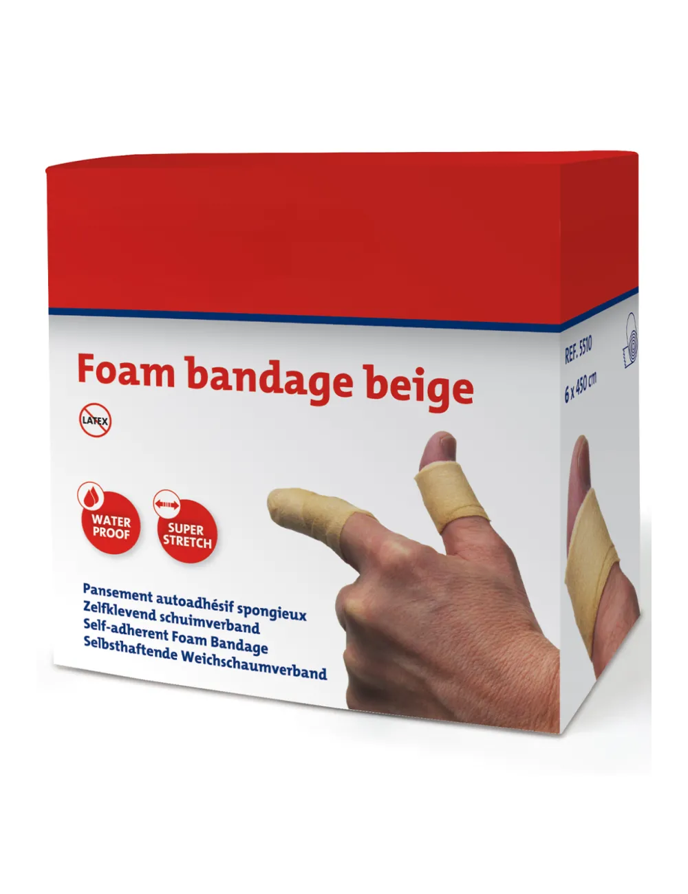 FLESH-COLOURED SELF-ADHERING BANDAGE