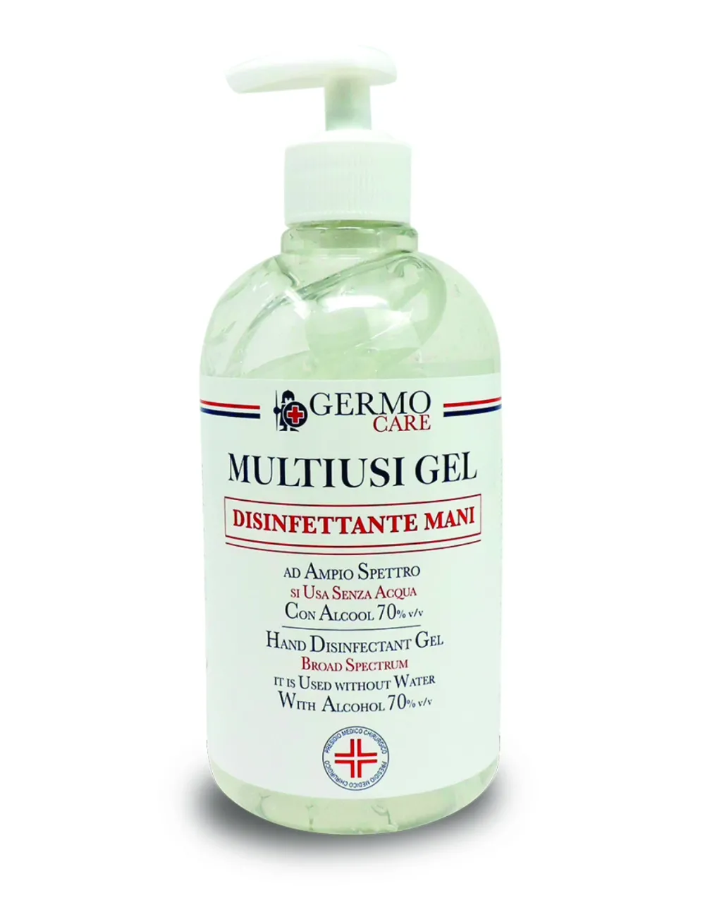 Gel Antisettico Pronto All'Uso 500Ml.