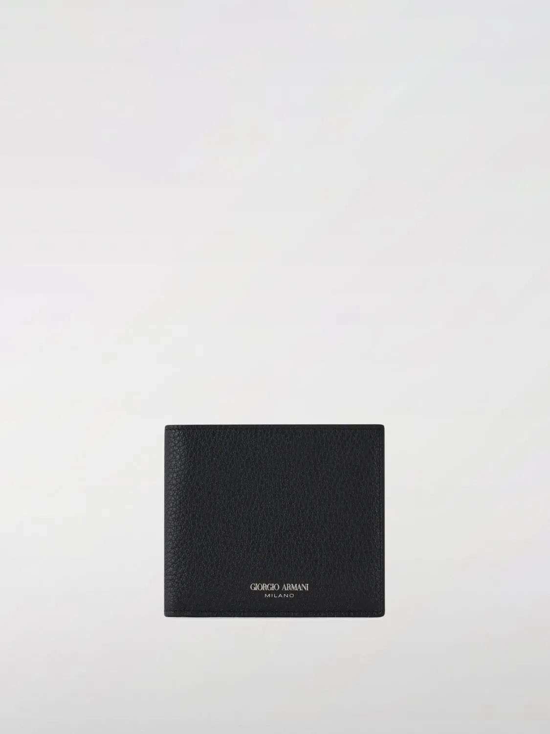 Portafoglio Giorgio Armani in pelle a grana