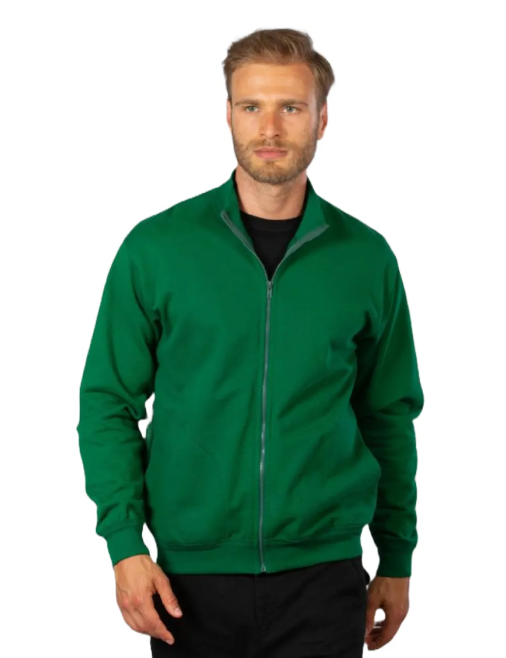 Long Zip Hoodie in 280g Mixed Fabric for Work Modena