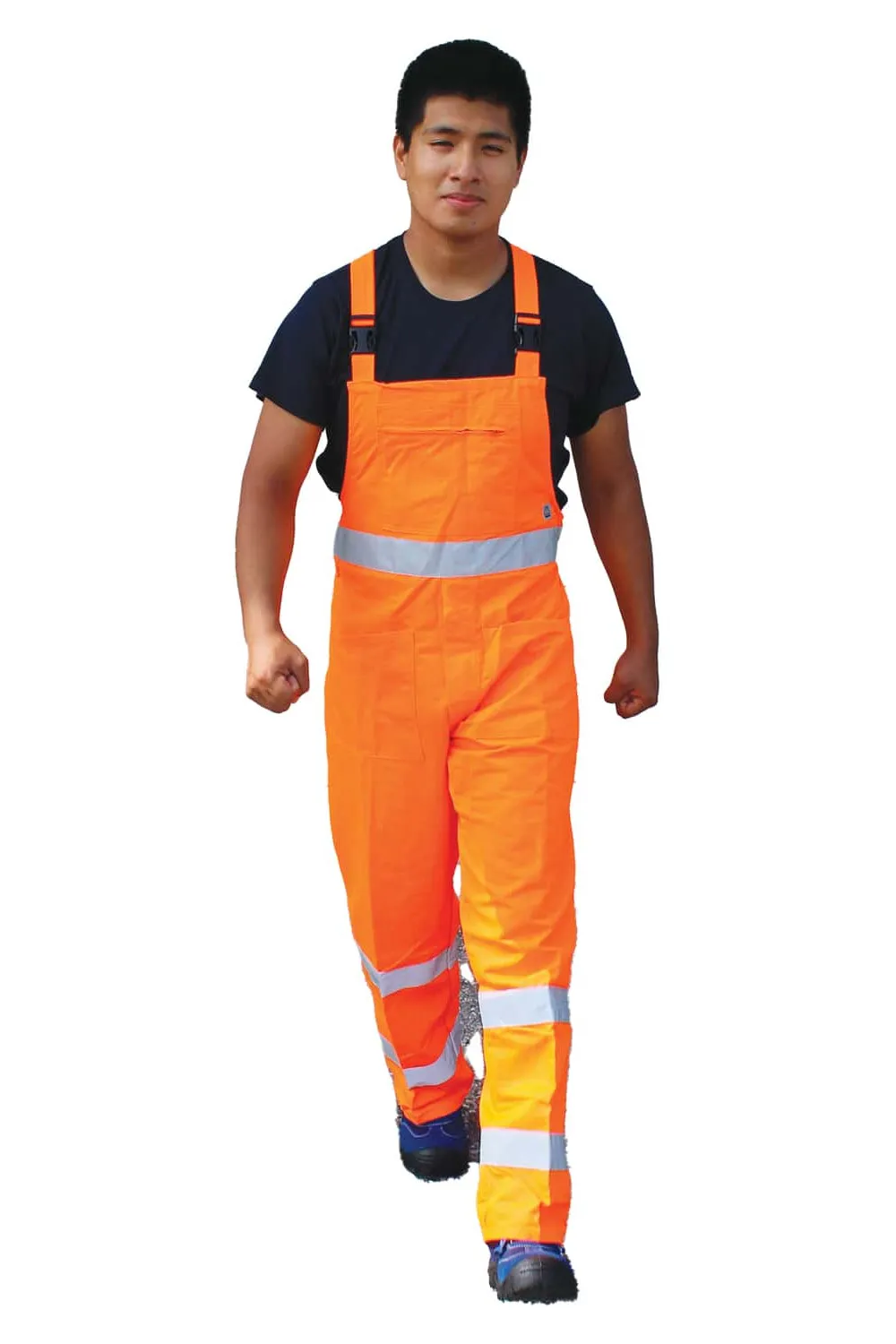 High-Visibility Bib Overall in 210g Mixed Fabric for Work