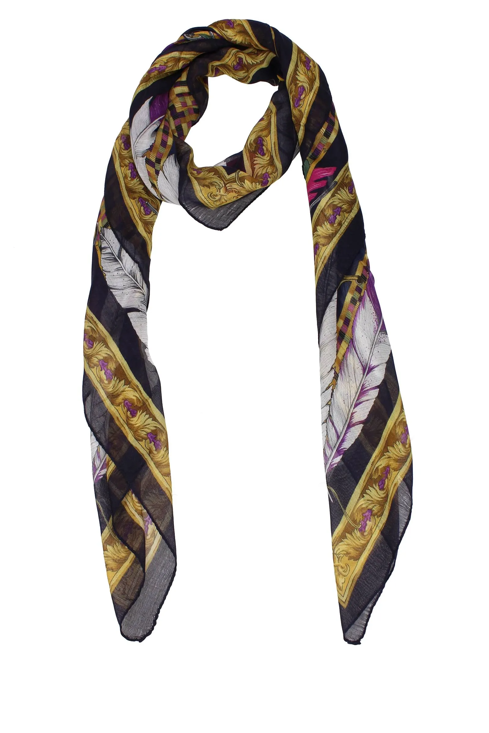 Foulard Modal Blu Bianco