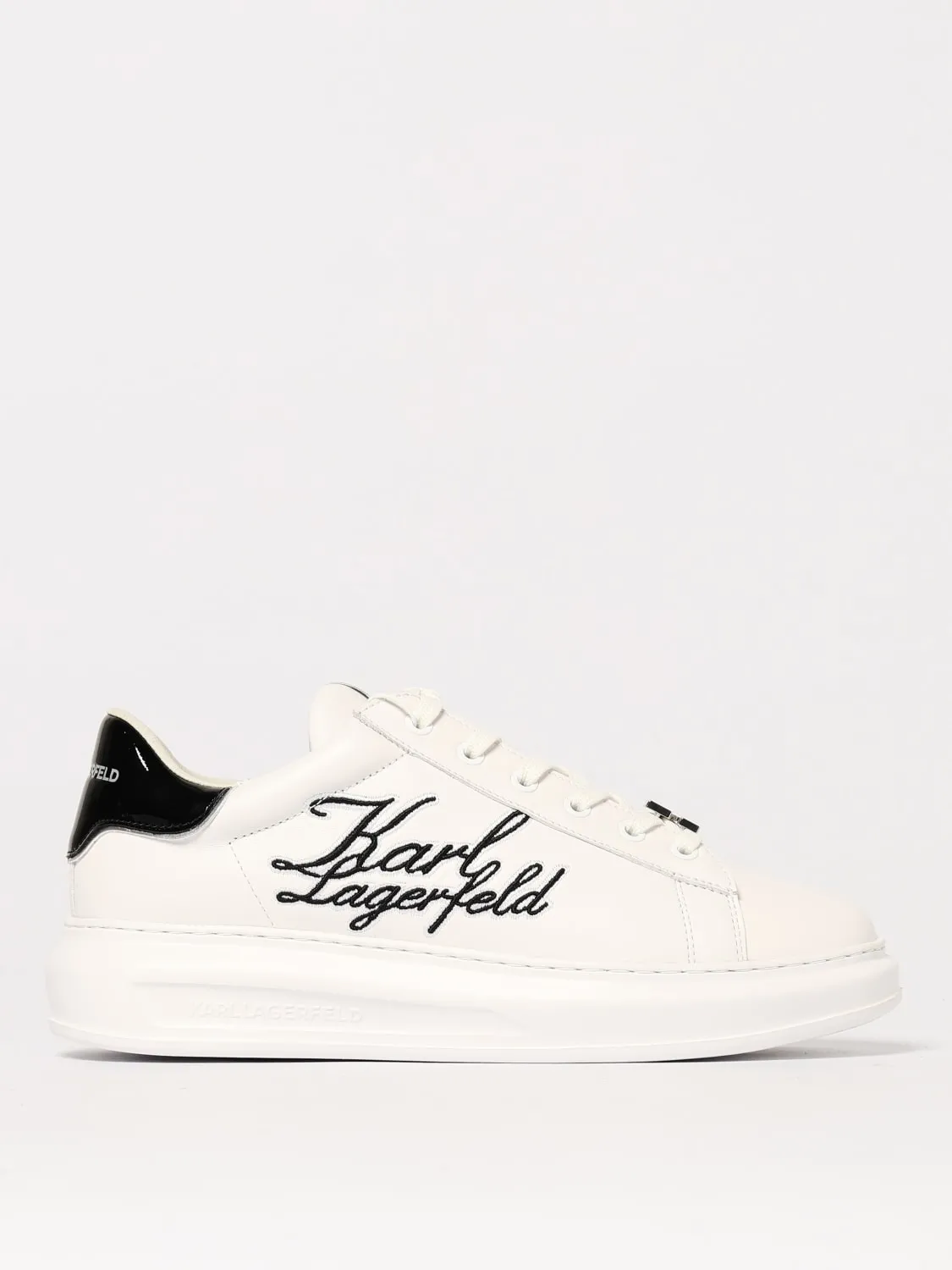 Sneakers Karl Lagerfeld in pelle con logo ricamato