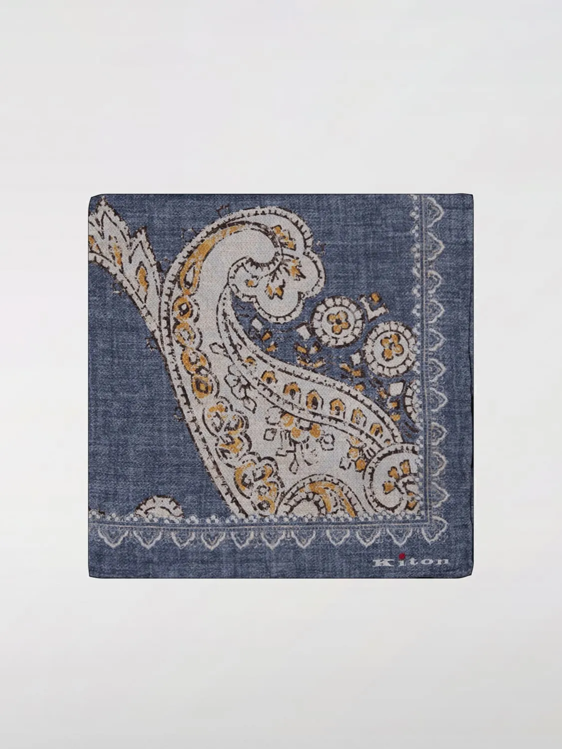 Pochette con pattern paisley Kiton in seta