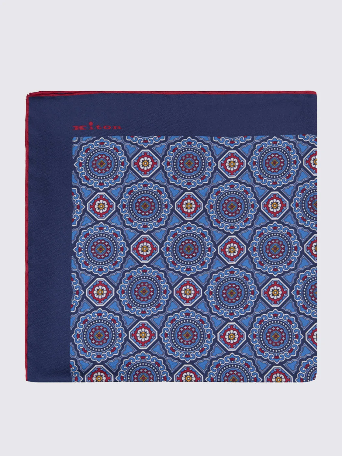 Pochette Con Pattern Mandala Kiton in seta