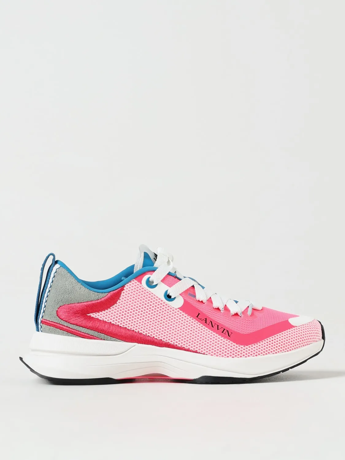 Sneakers Runner Lanvin in mesh e camoscio
