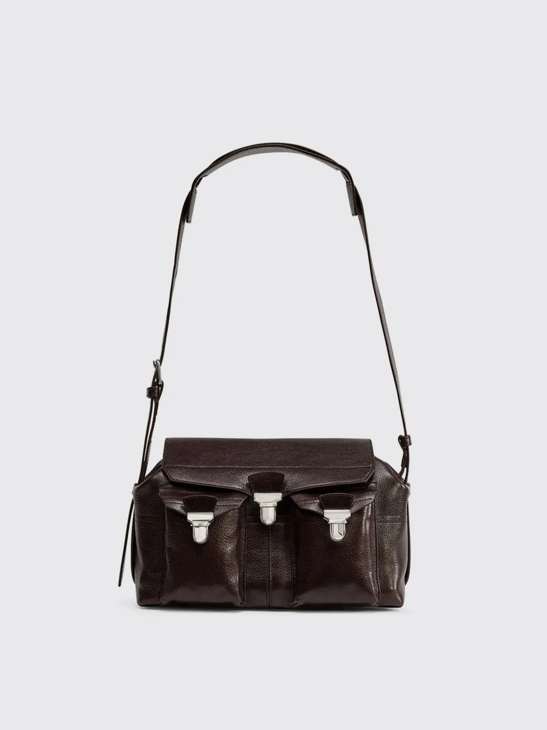 Borsa Medium Gear Lemaire in pelle martellata