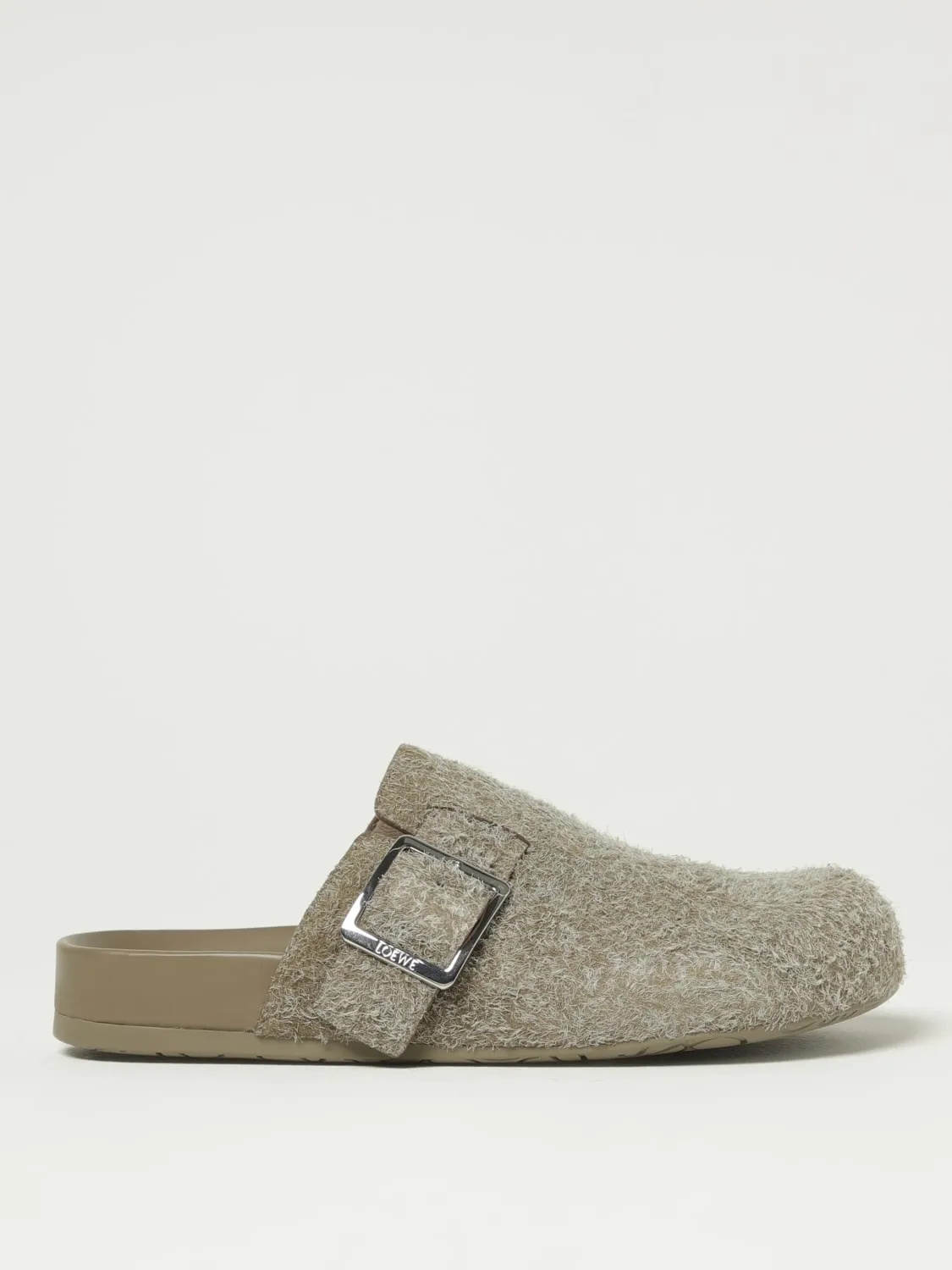 Sabot Ease Buckle Loewe in camoscio spazzolato