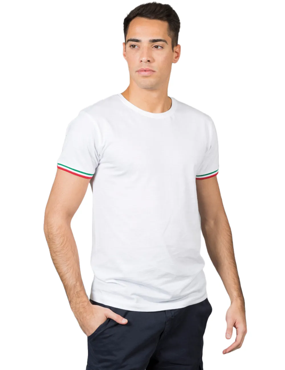 T-shirt Bandiera Italiana Cotone Gr.150