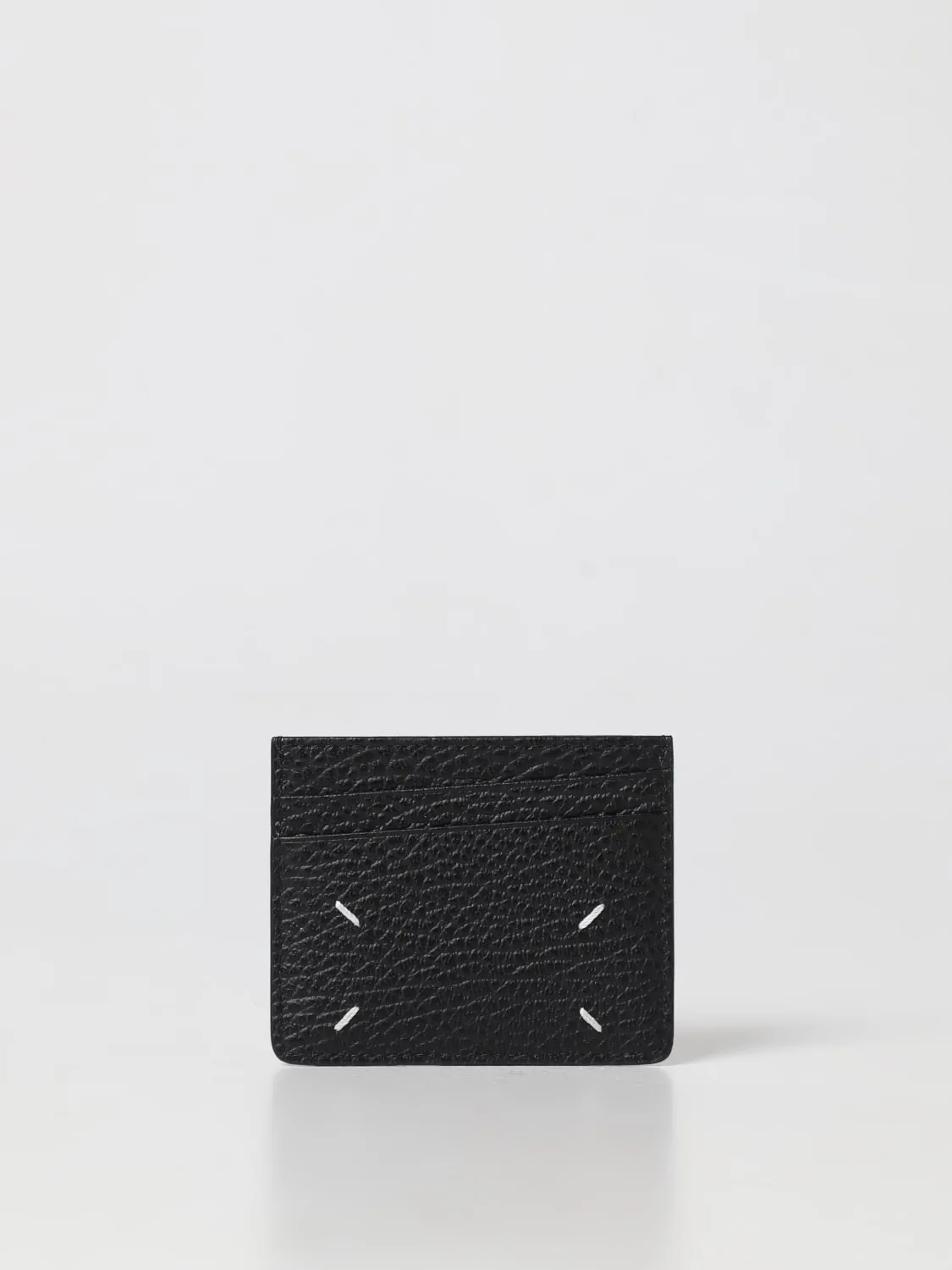 Portacarte di credito Maison Margiela in pelle a grana