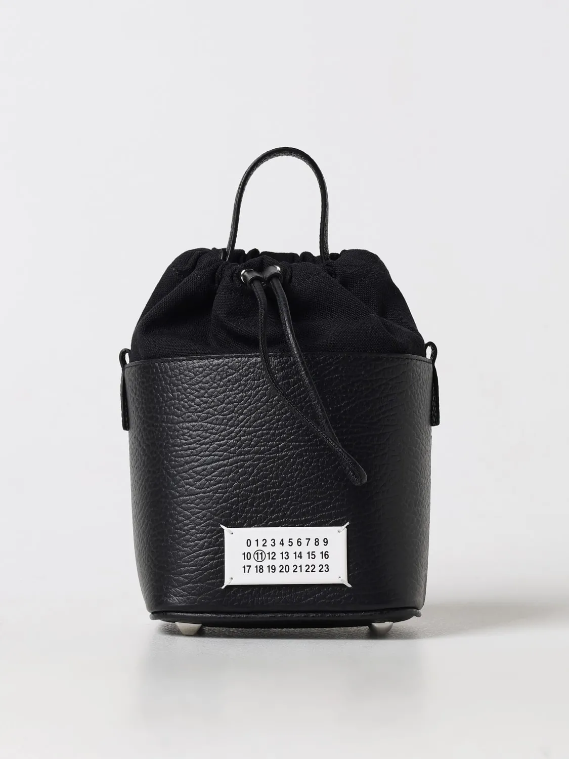 Borsa Maison Margiela in pelle a grana e canvas