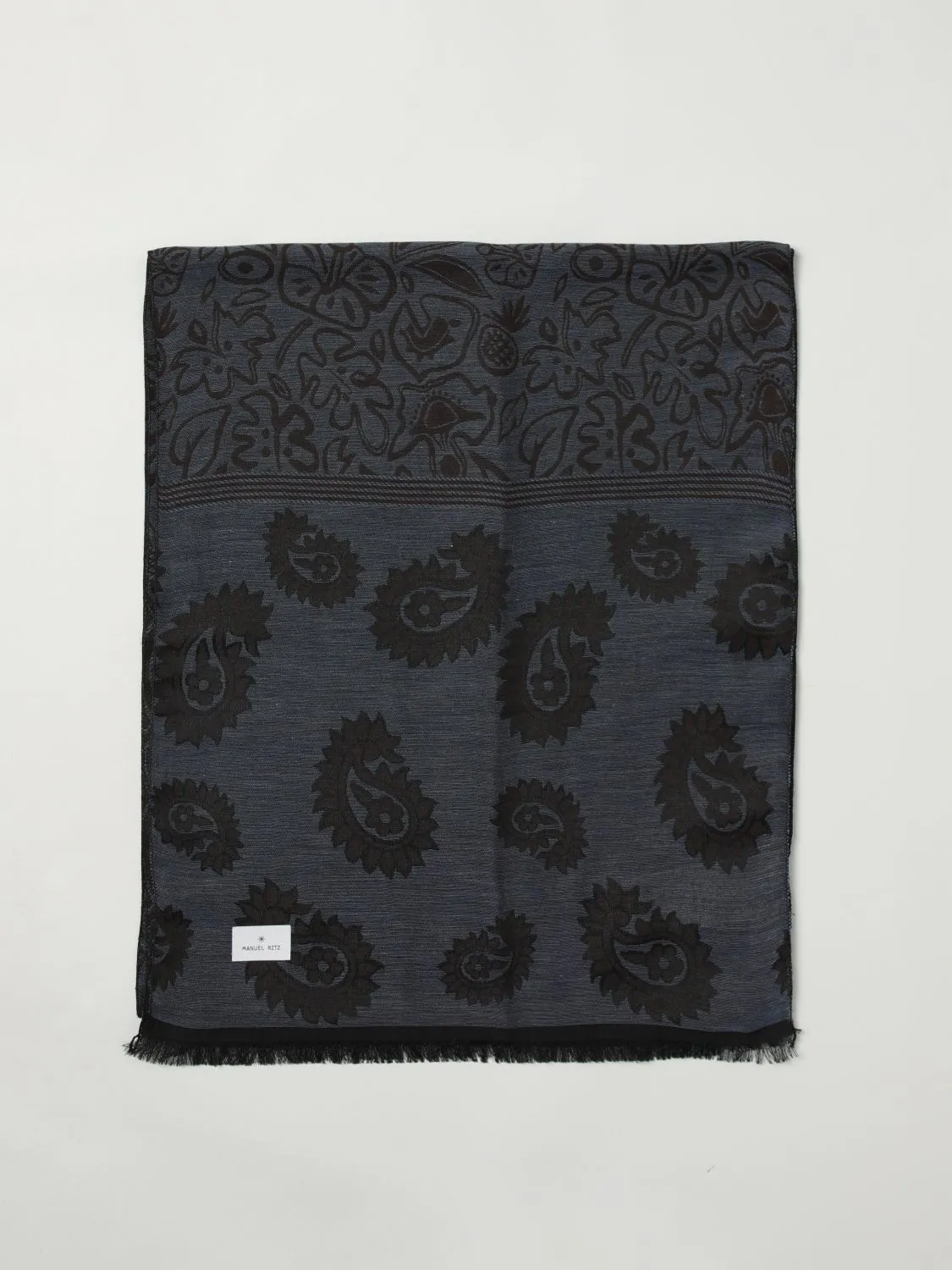 Sciarpa in misto cotone paisley Manuel Ritz