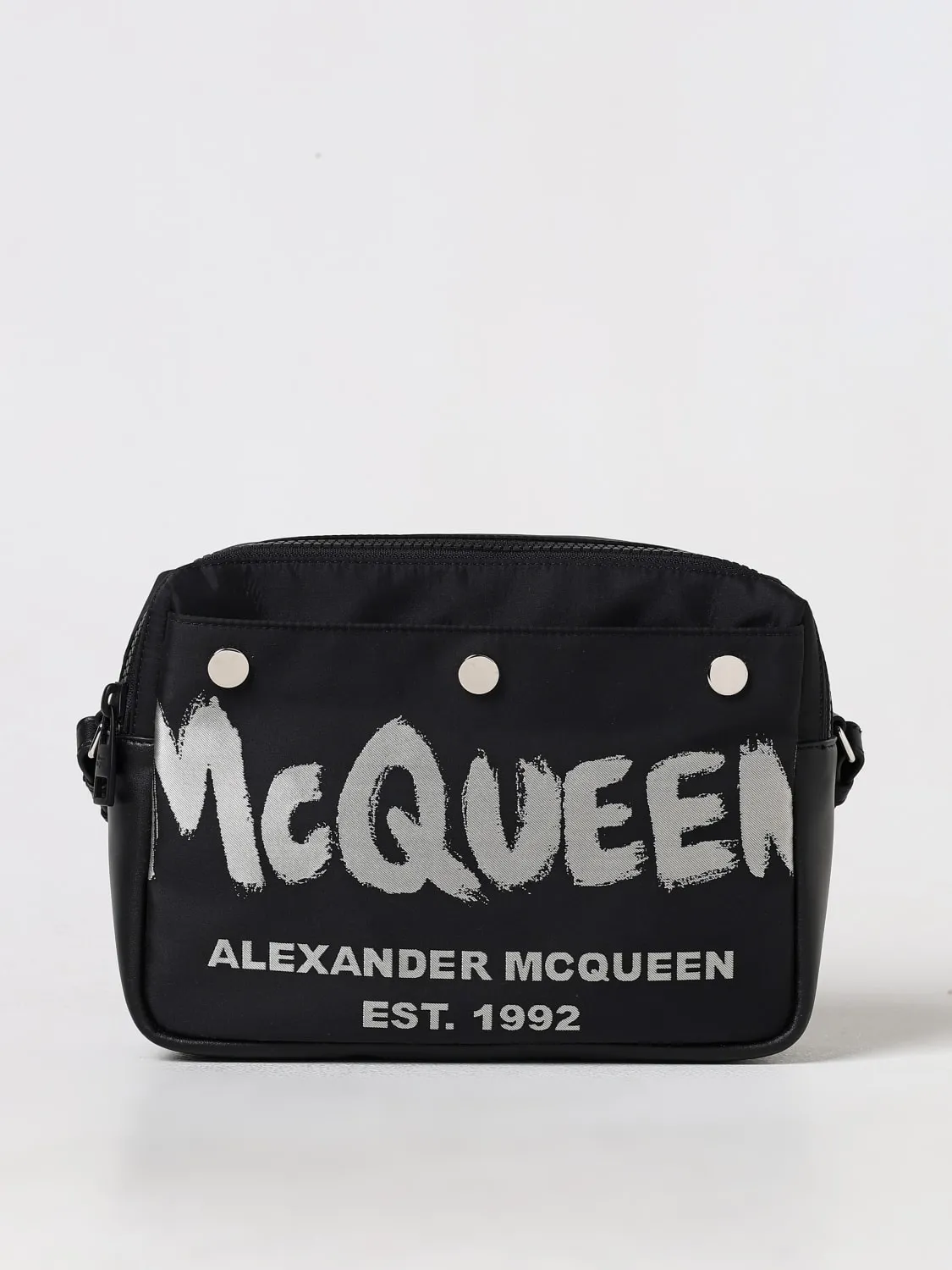 Borsa Graffiti McQueen in nylon con logo