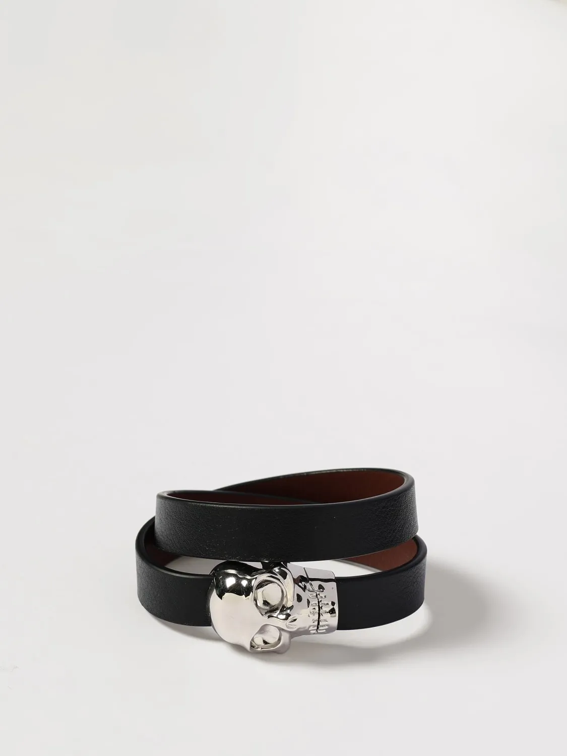 Bracciale Skull McQueen in pelle