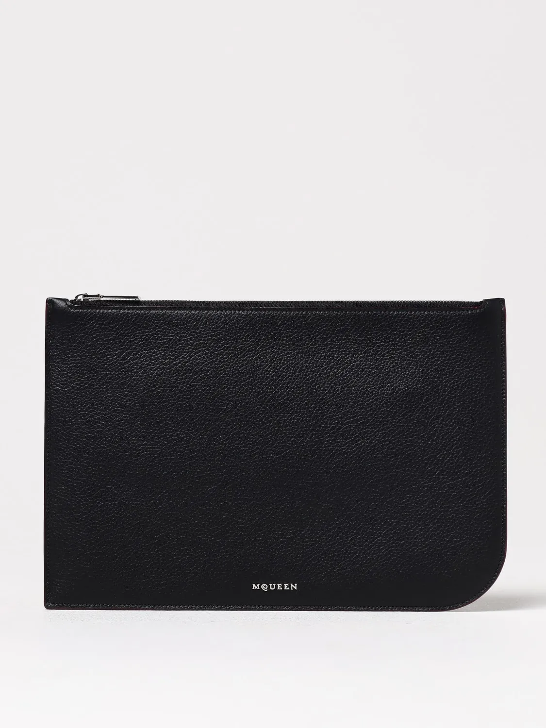 Clutch McQueen in pelle a grana