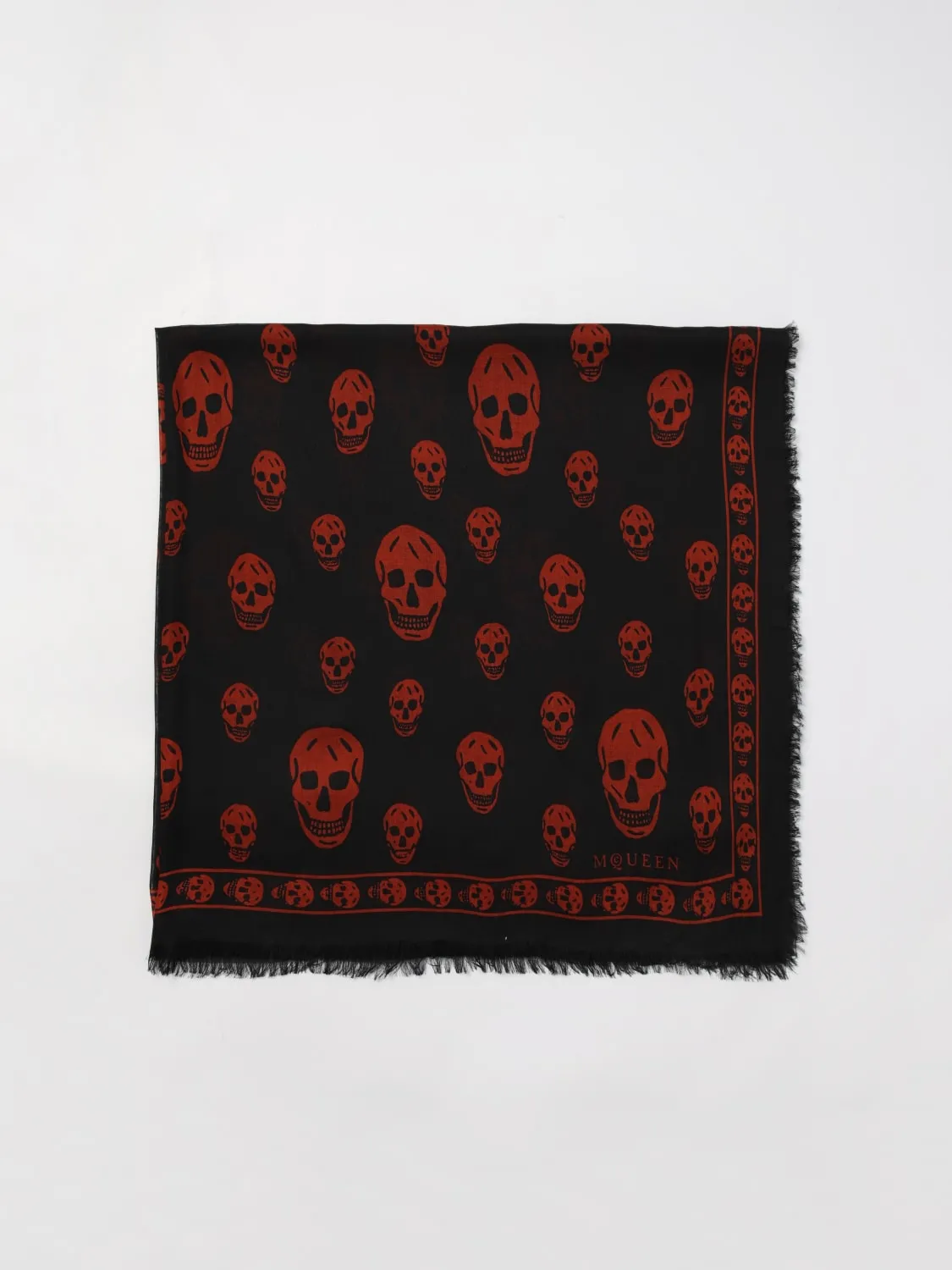 Sciarpa Skull McQueen in modal stampata