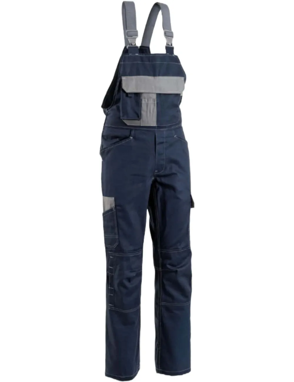 Pantalón de trabajo de algodón azul.