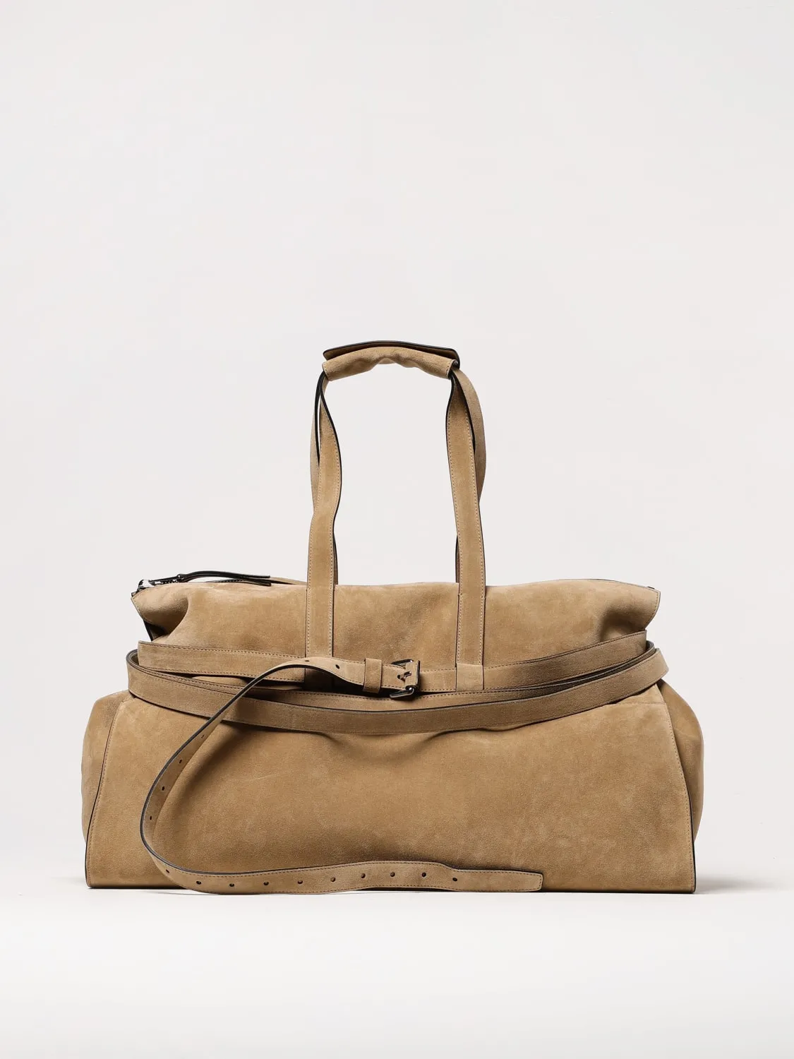 Borsa da viaggio Moschino Couture in camoscio