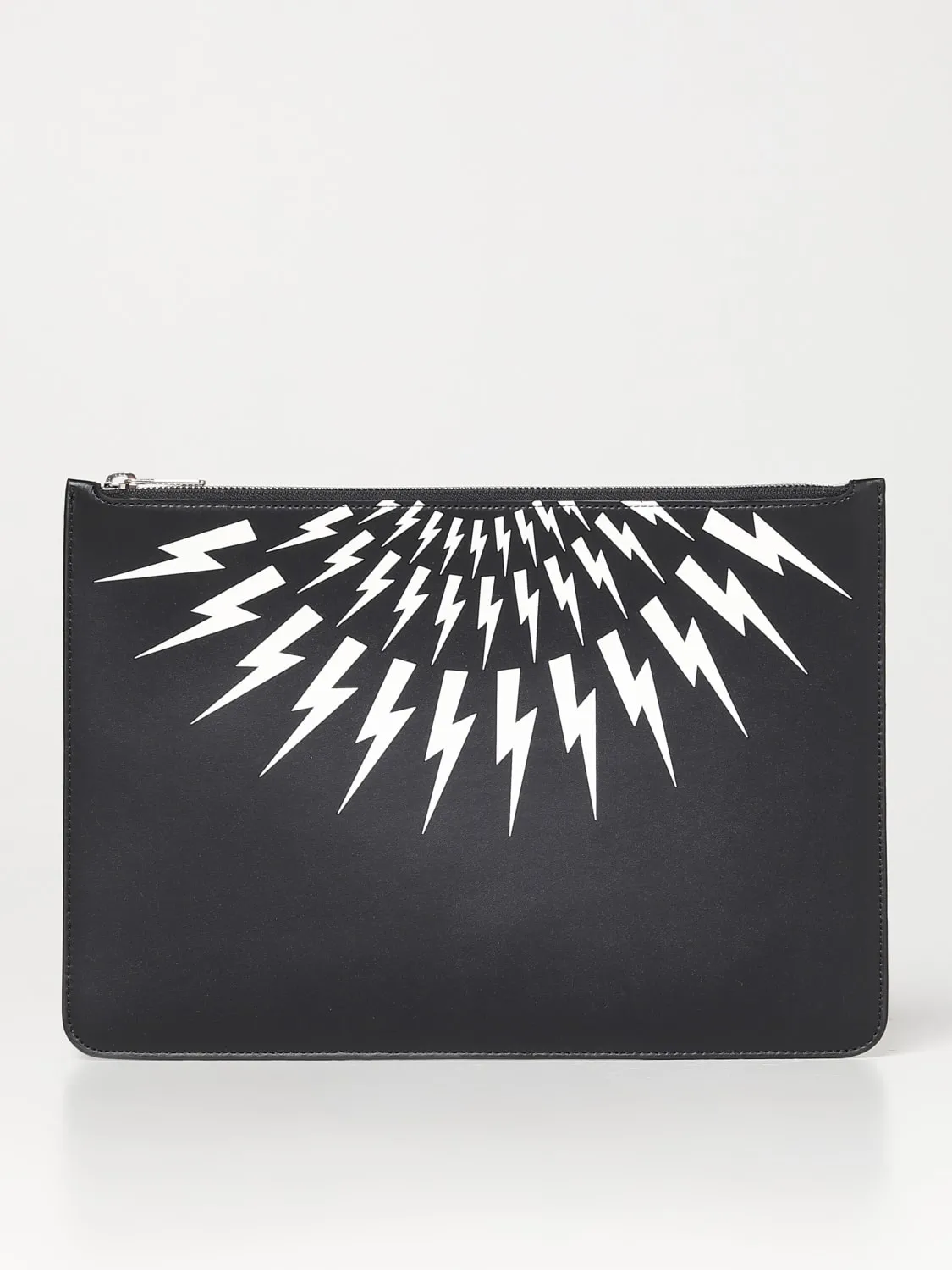 Clutch Fair-Isle Neil Barrett in pelle