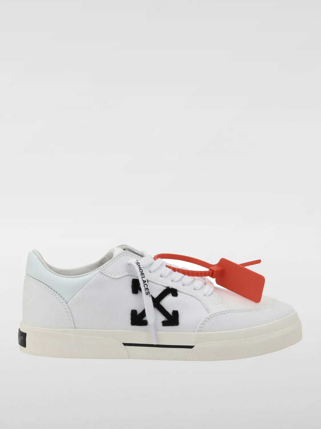Sneakers Low Vulcanized Off-White in canvas e pelle