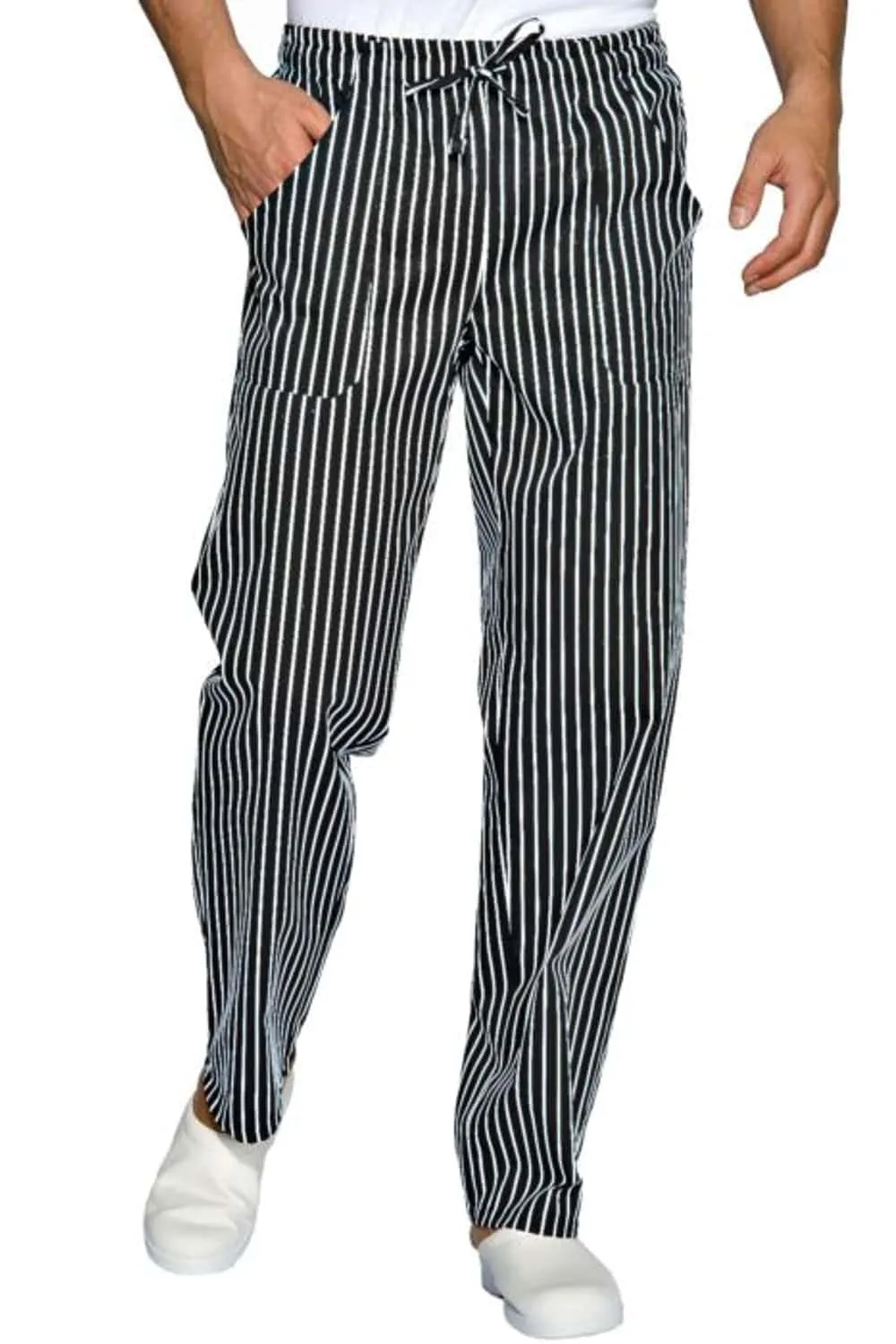 Pantalon de cuisinier à rayures