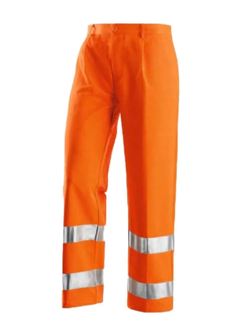 Pantalón de alta visibilidad para trabajo en color naranja.