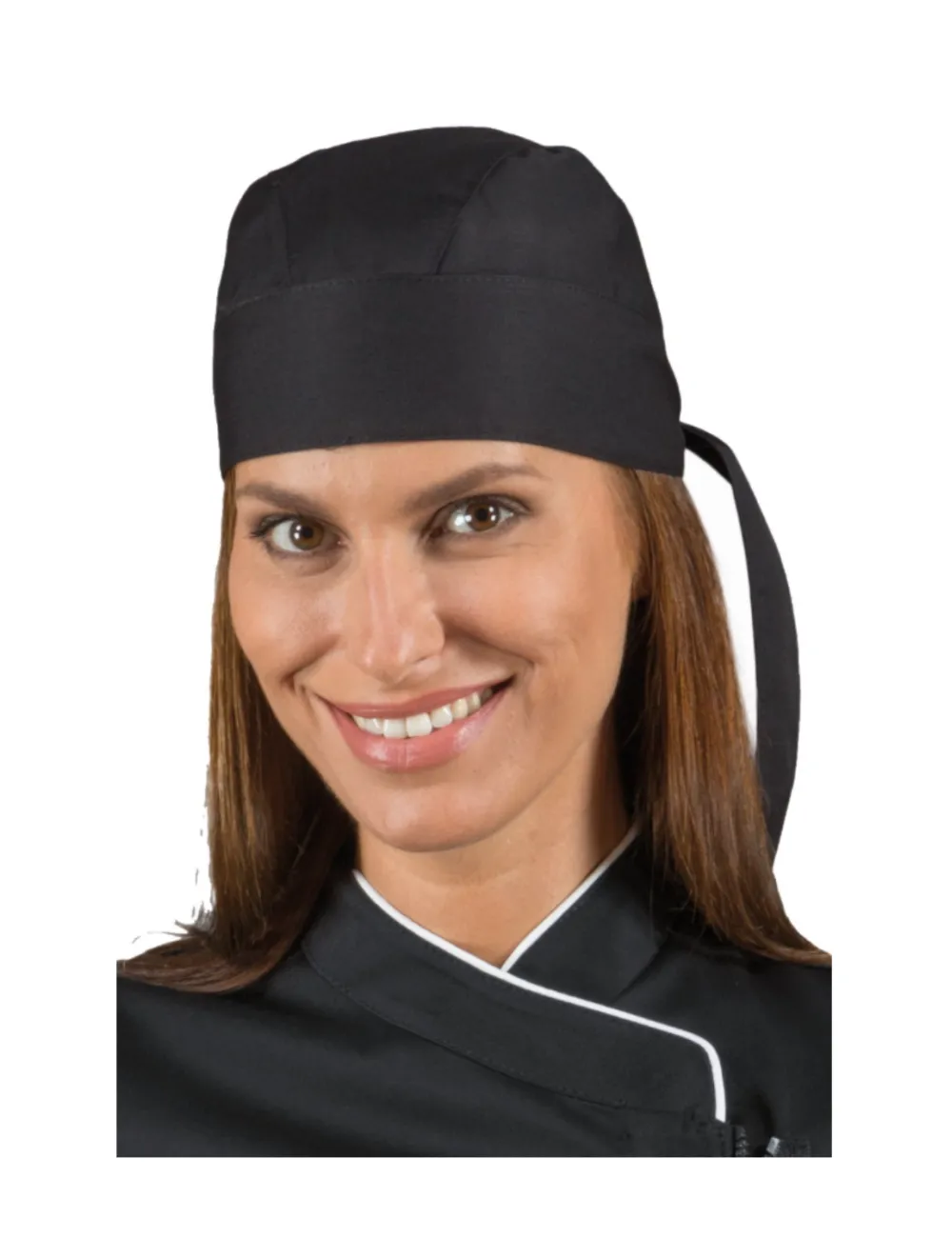 Pañuelo de cocinero negro Isacco