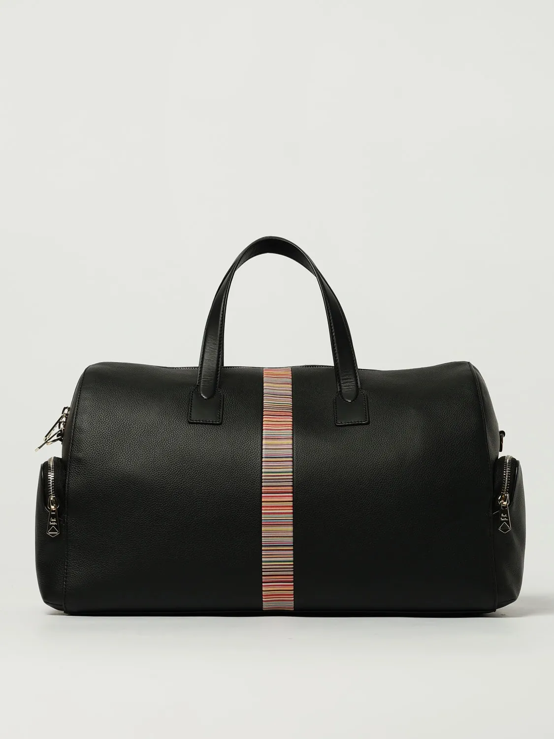 Borsone Signature Stripe Paul Smith in pelle a grana