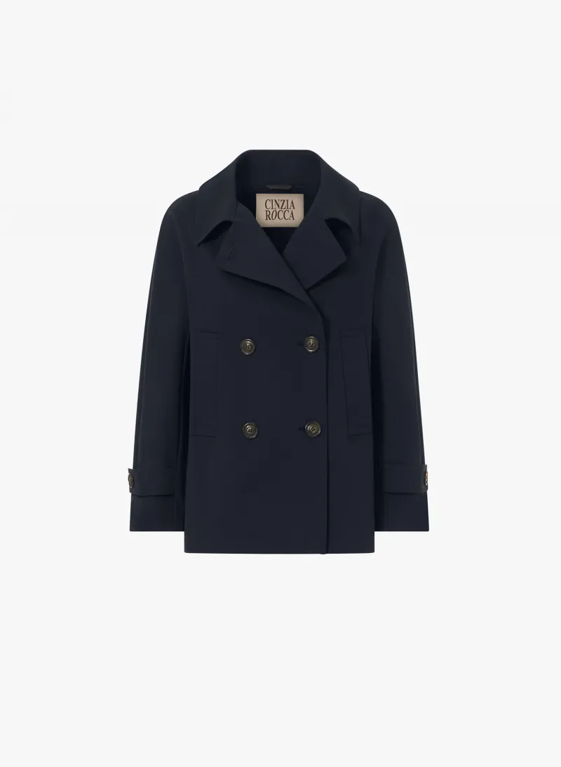 Peacoat blu in cotone stretch