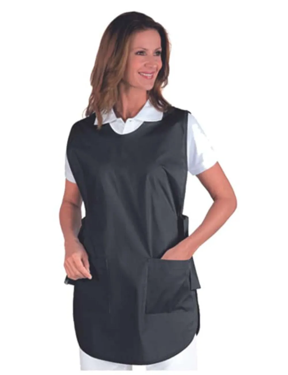 Poncho unisex sin mangas negro