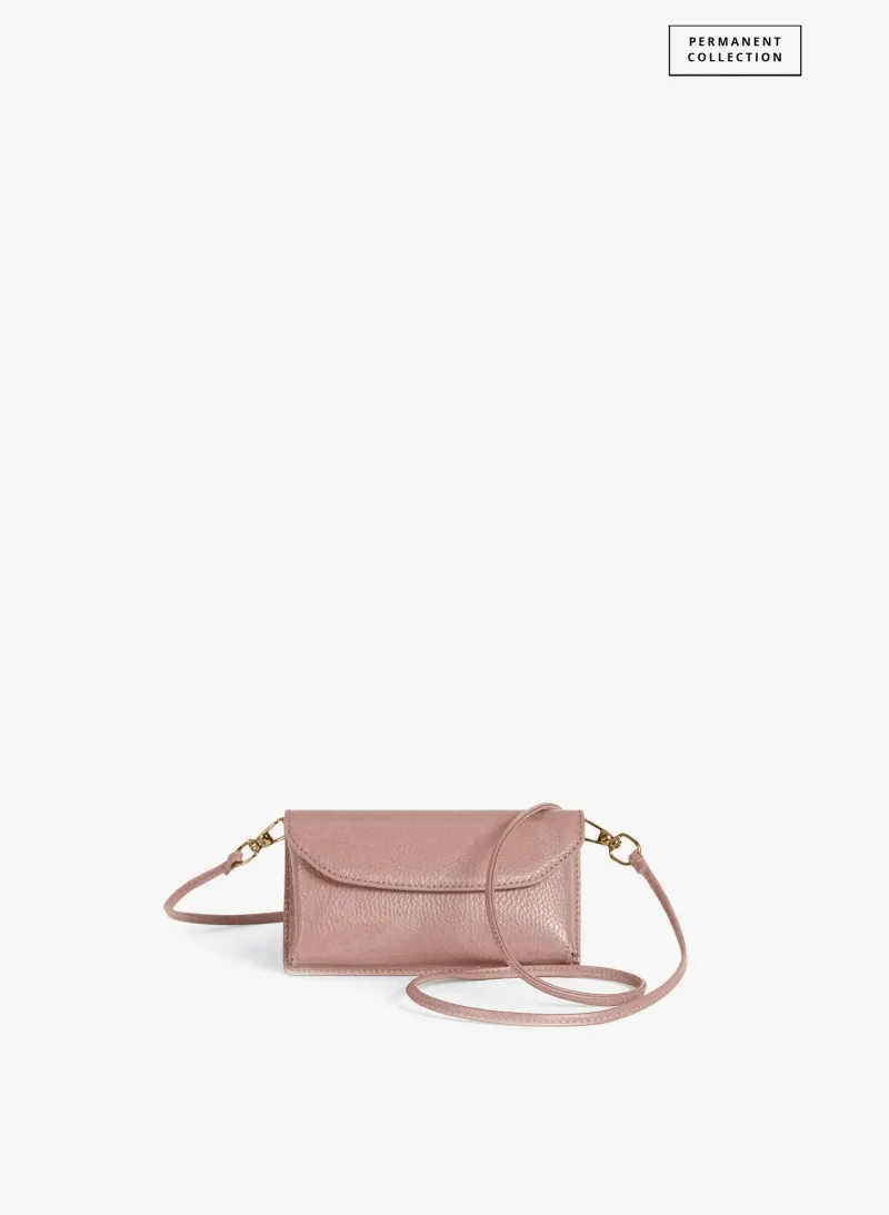 Portacellulare in pelle rosa