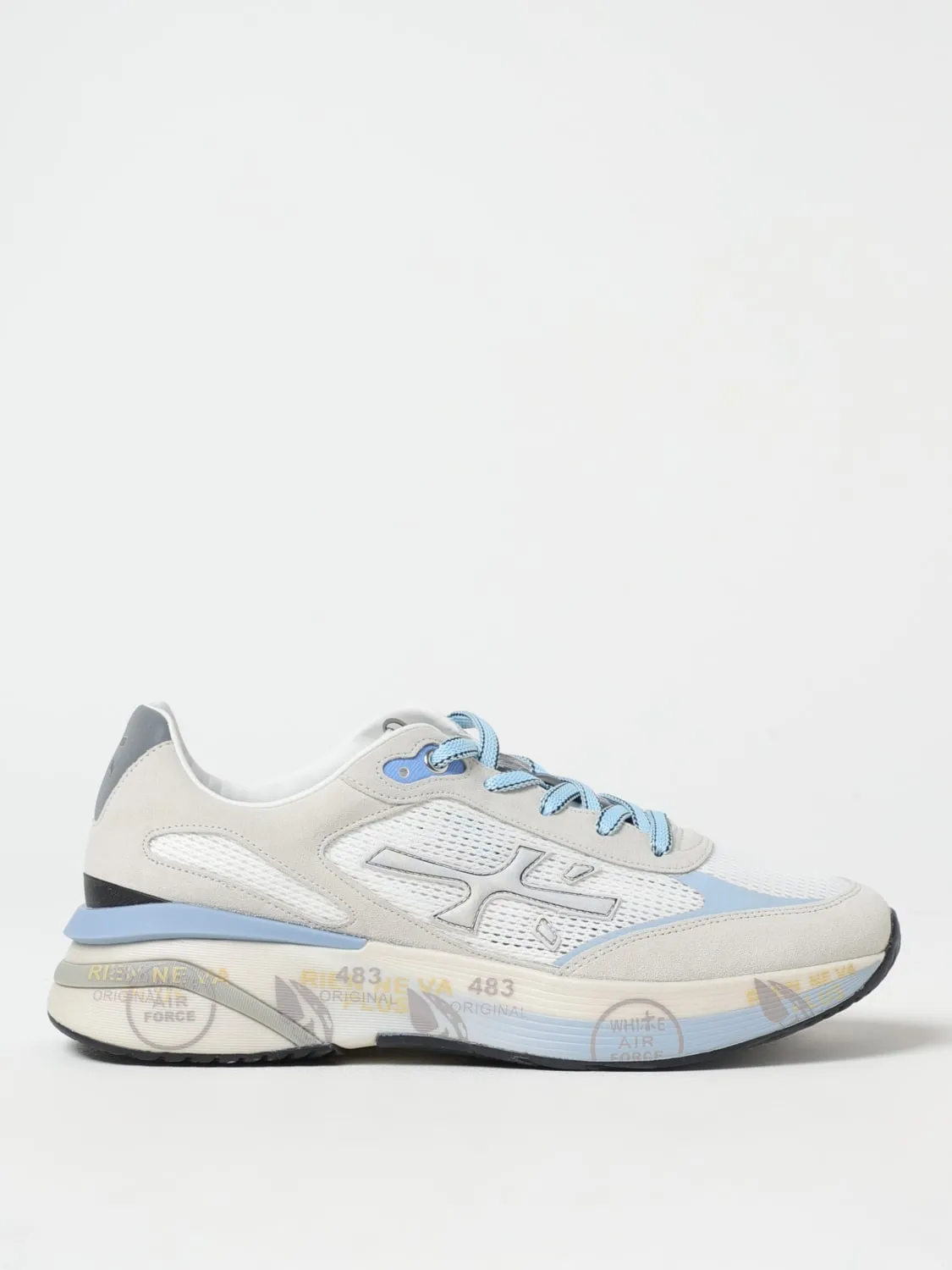 Sneakers Moerun Premiata in camoscio e mesh