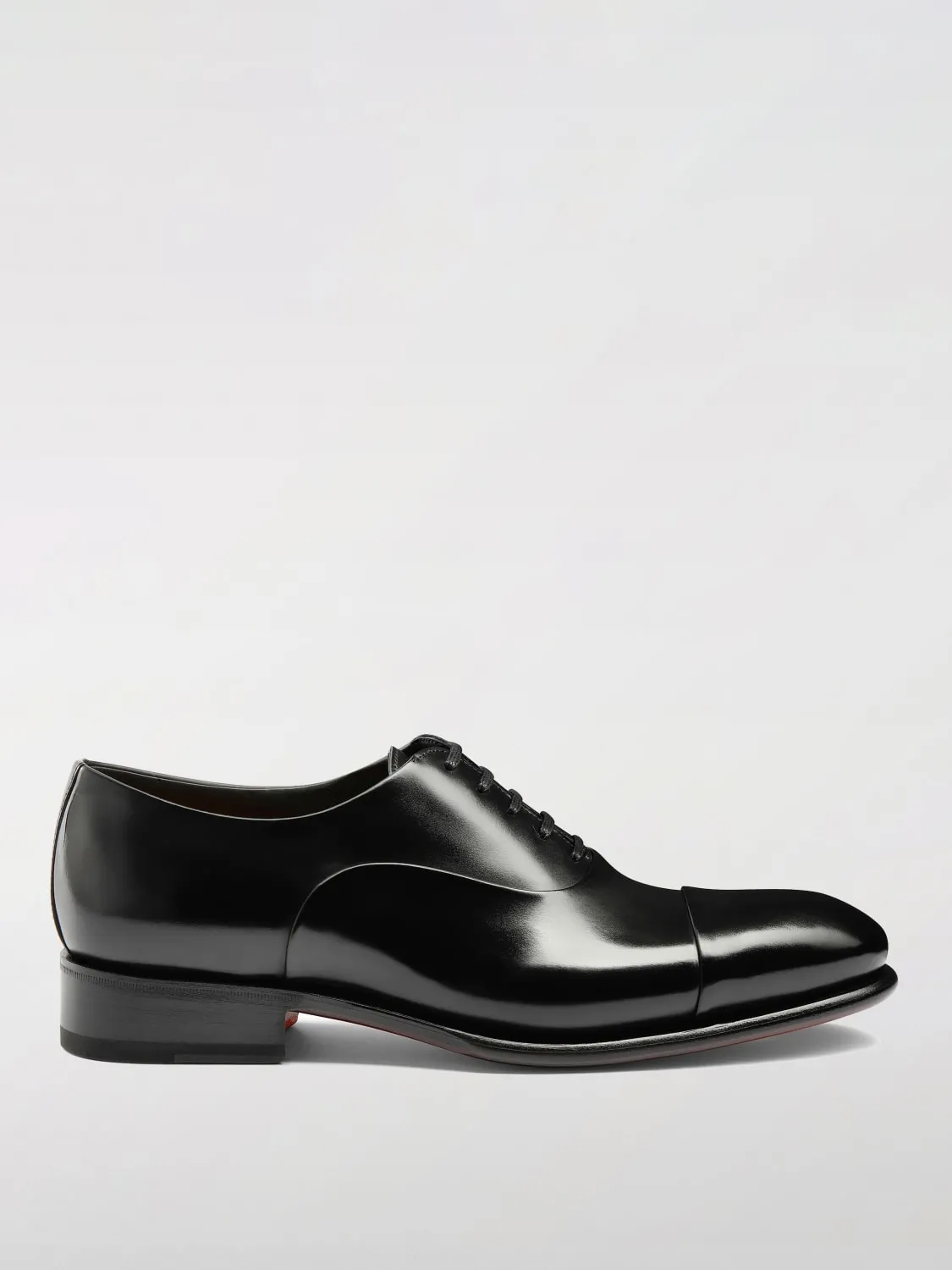 Oxford Santoni in pelle spazzolata
