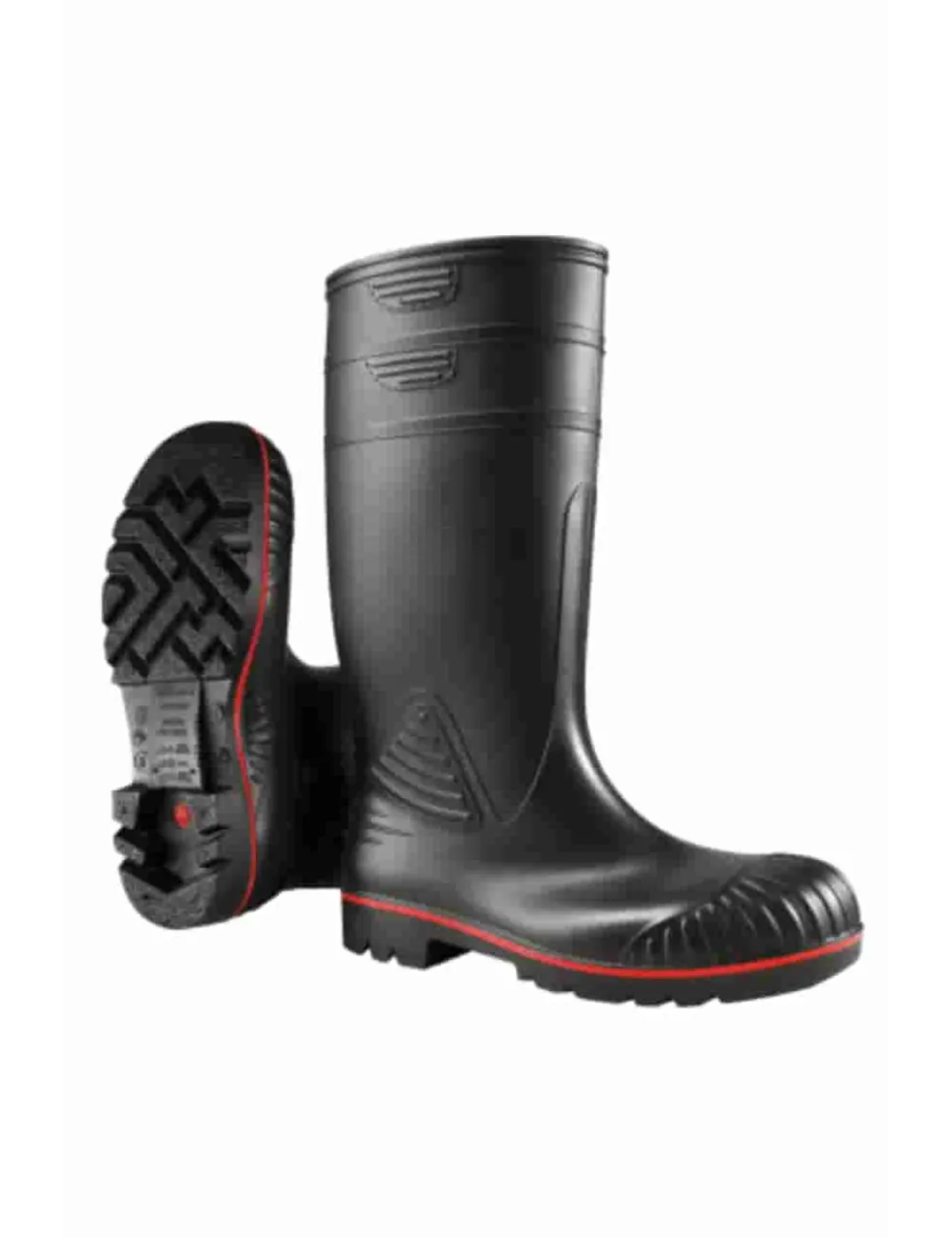 STIEFEL MIT SCHWARZER S5-GUMMIZEHENKAPPE