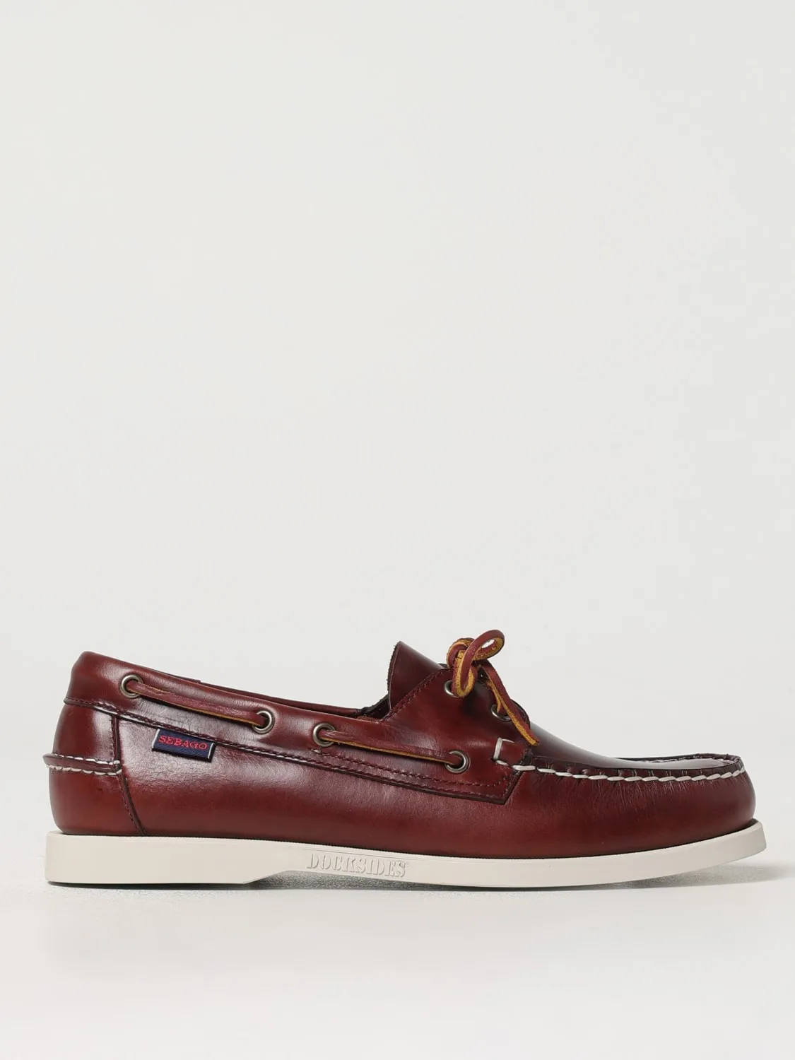 Mocassino Docksides Portland Sebago in pelle cerata