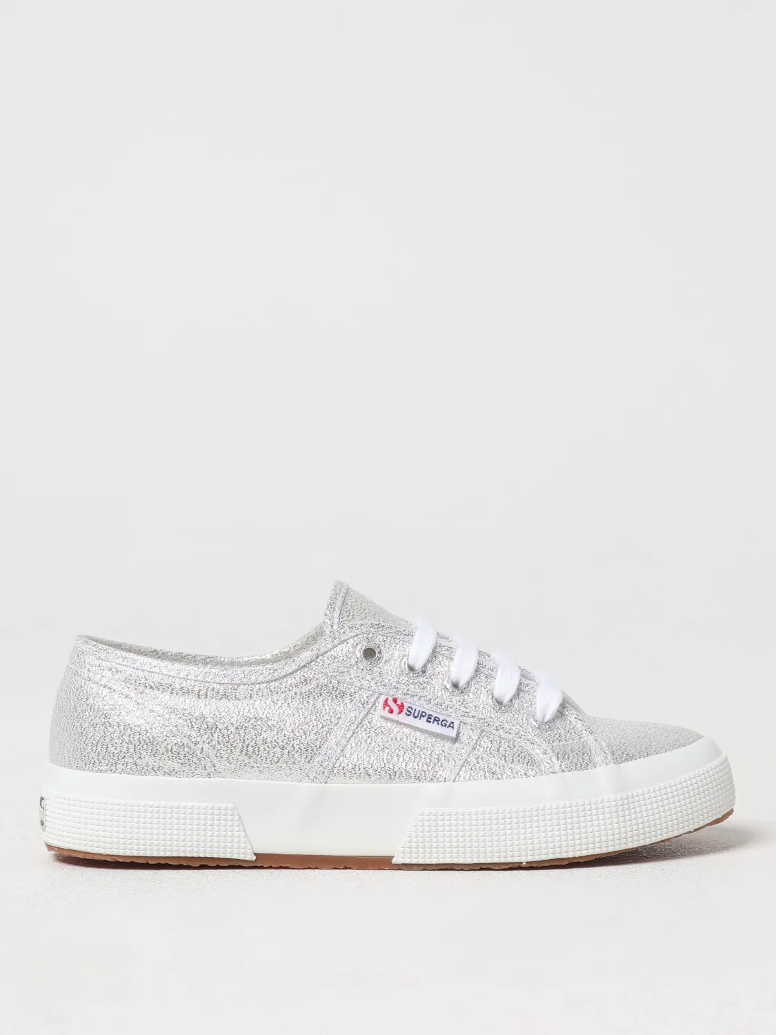 Sneakers Superga in canvas lamè