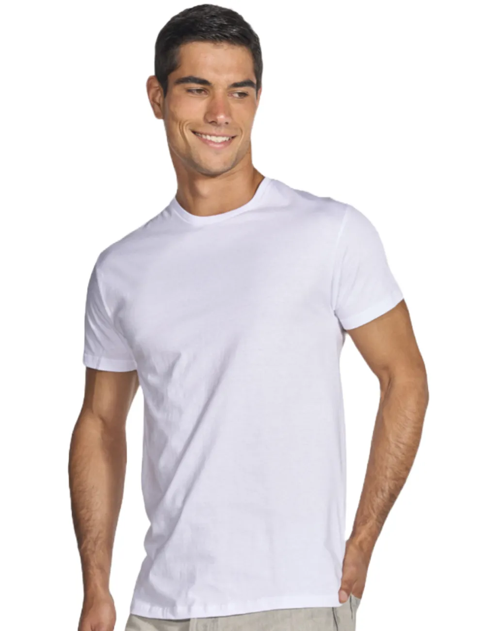 T-Shirt da Lavoro Bianca Girocollo Manica Corta