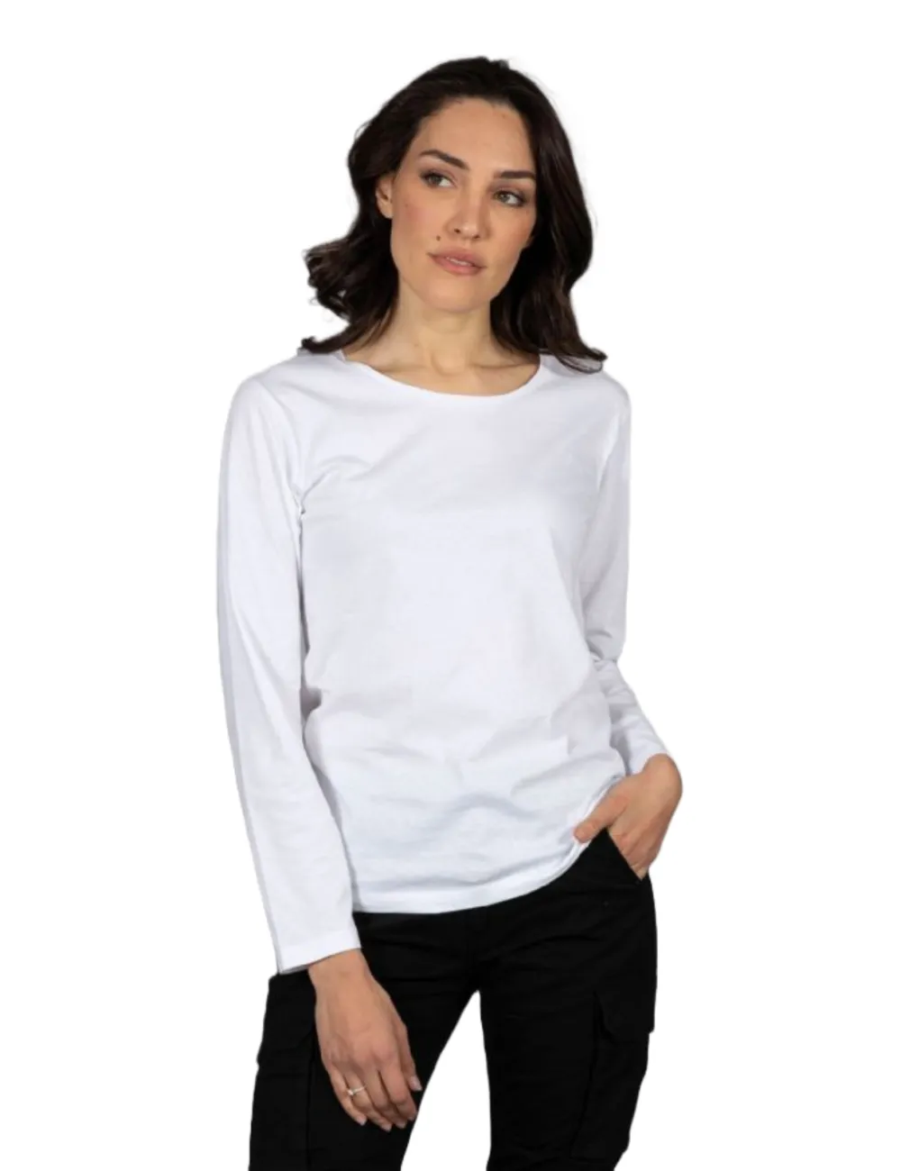 T-Shirt Manica Lunga In Cotone Gr. 150 Da Donna Giamaica