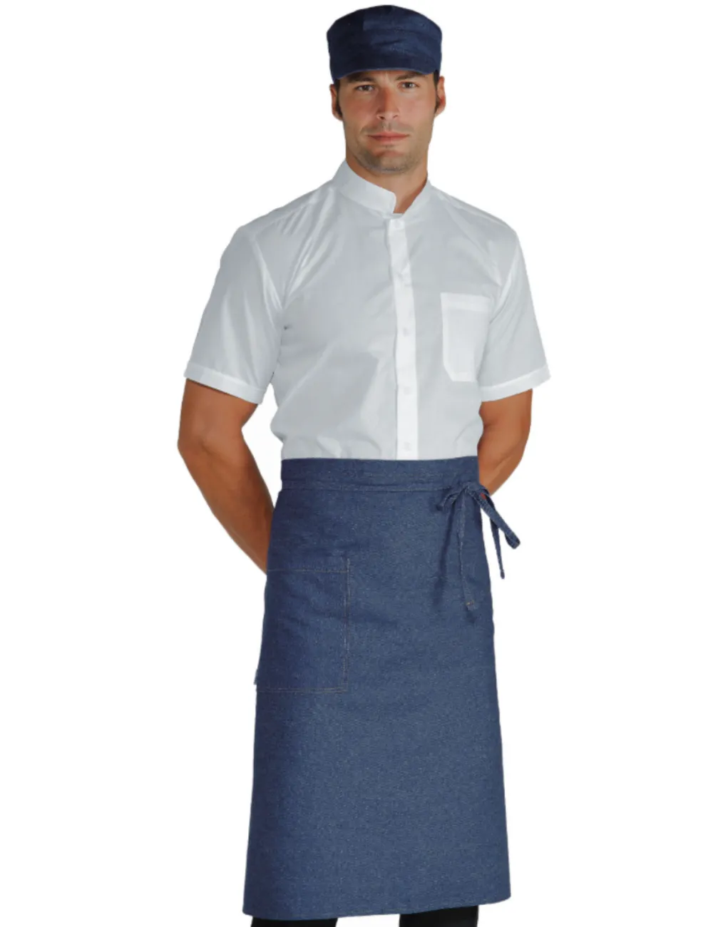 Tablier à la taille en jean pour homme