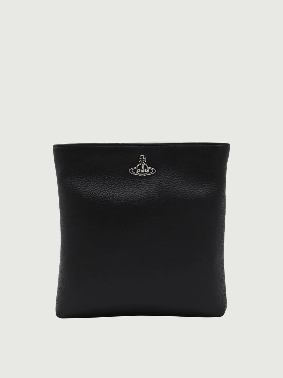 Pouch in pelle sintetica con logo Vivienne Westwood