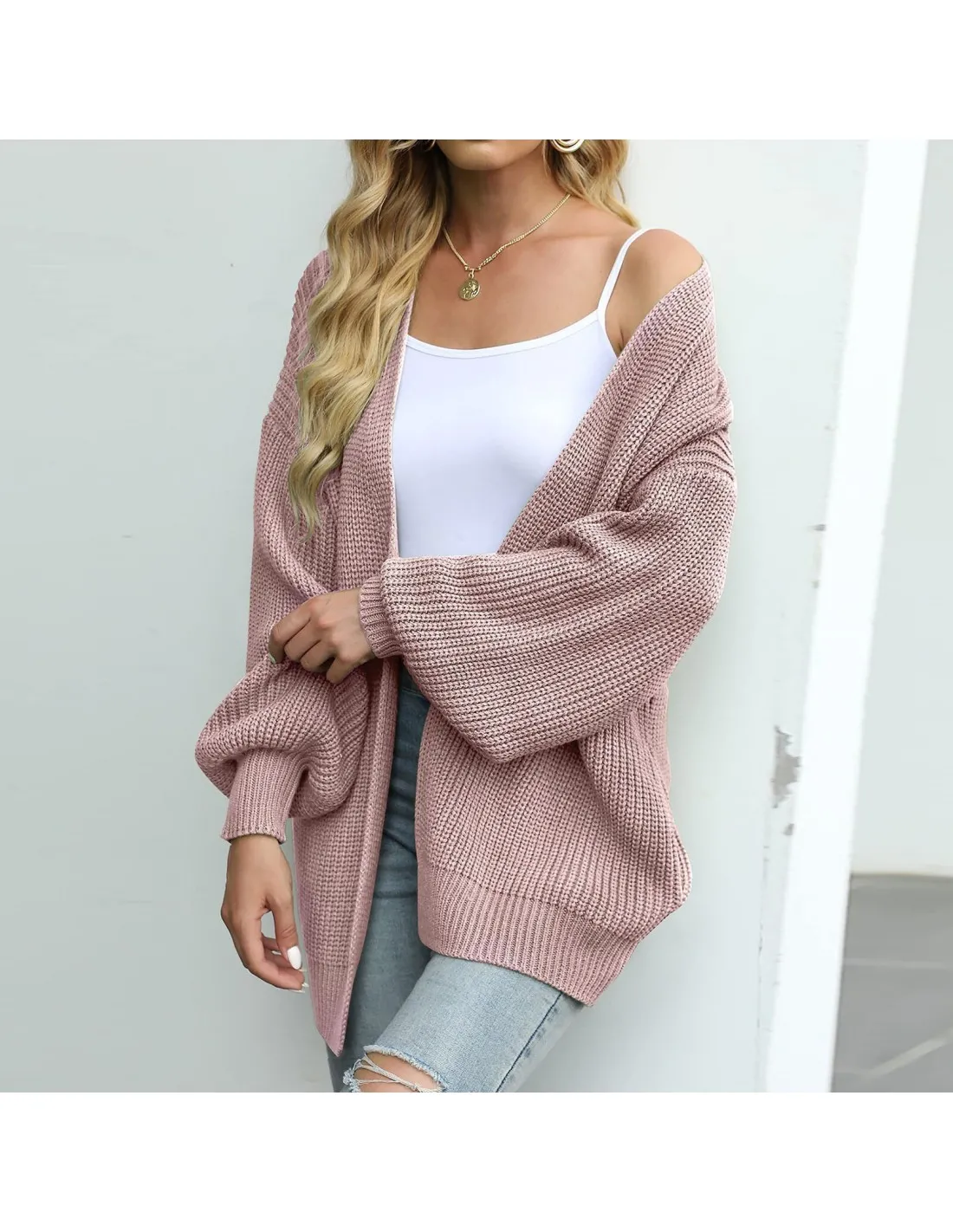 Womens Long Sleeve Open Front Cardigan Casual Lightweight Soft Knit Cardigan Sweater Outerwear Womens Sweater Cardigans