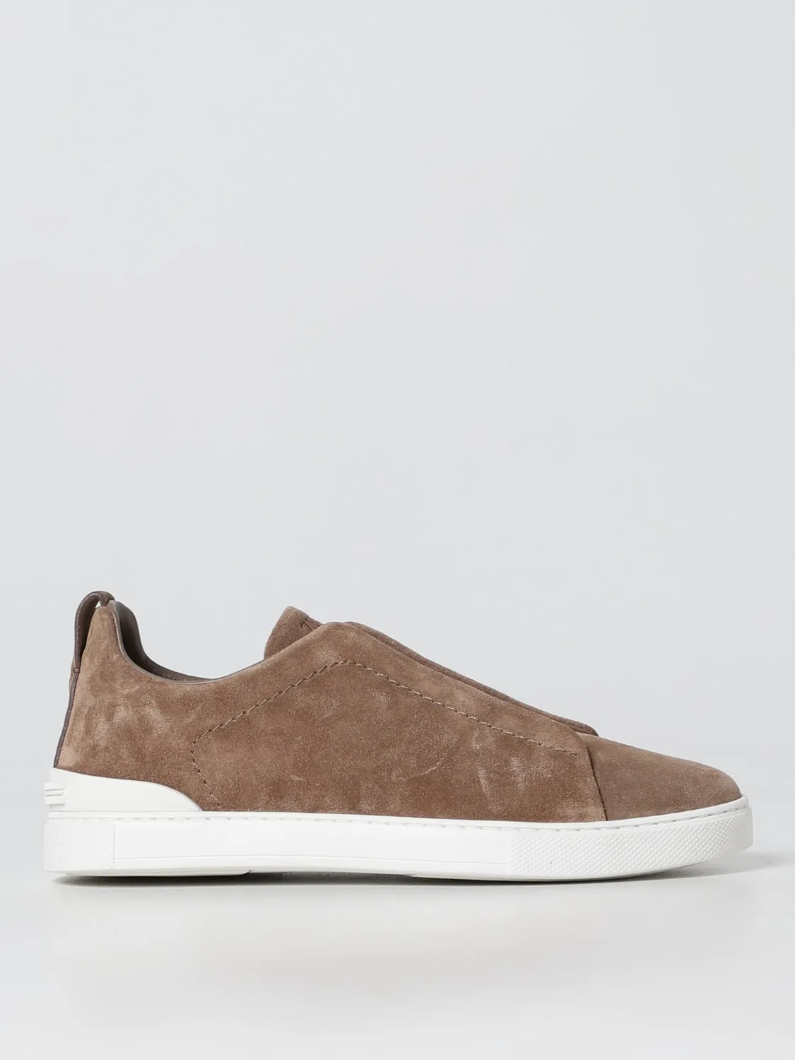 Sneakers Triple Stitch Zegna in pelle scamosciata