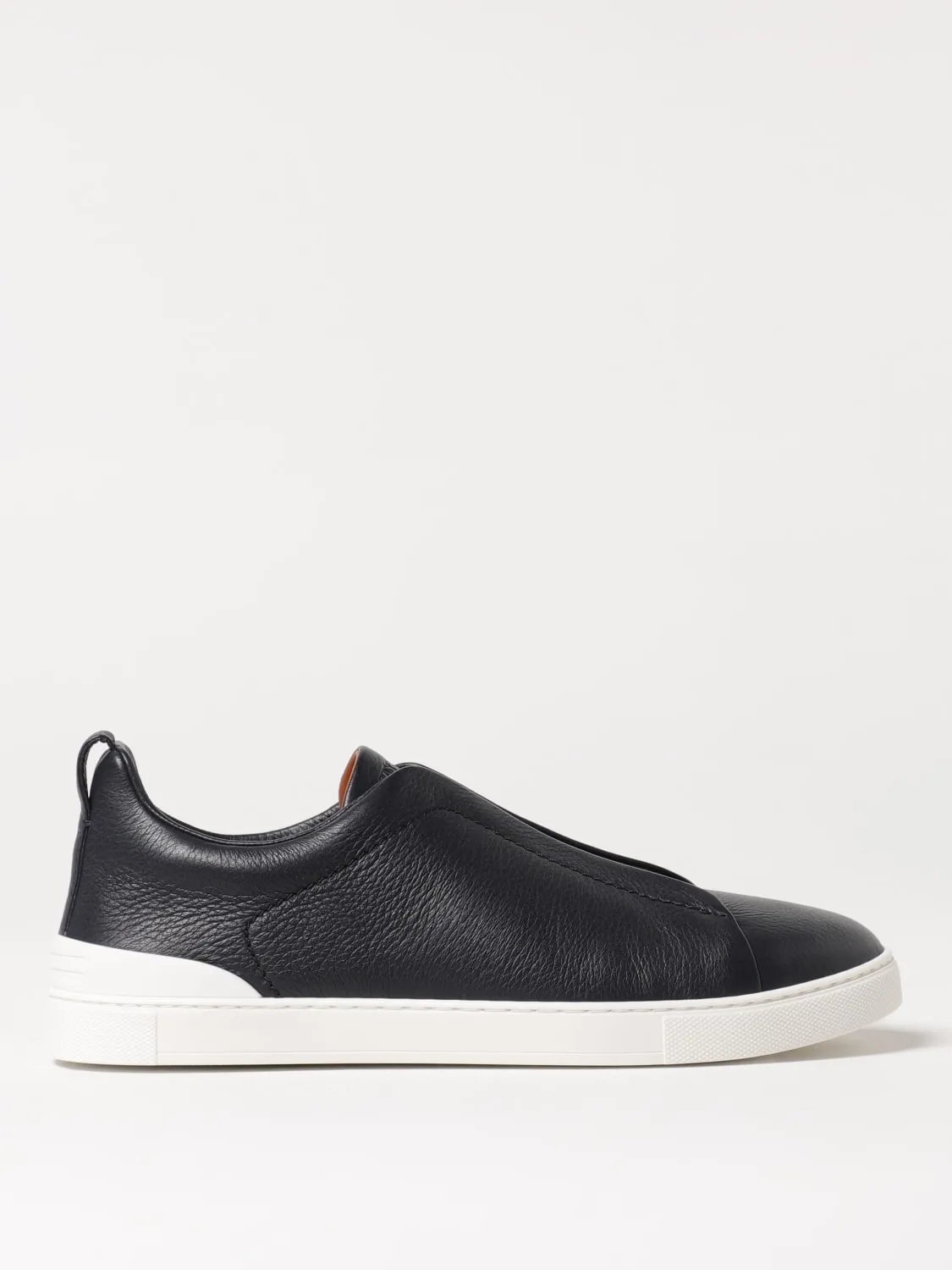 Sneakers Triple Stitch Zegna in pelle a grana